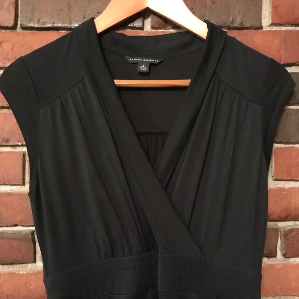 A Banana Republic black dress.
